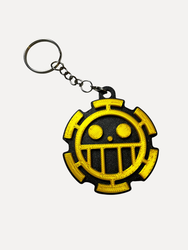 Trafalgar Law Heart Pirates Jolly Roger Keychain
